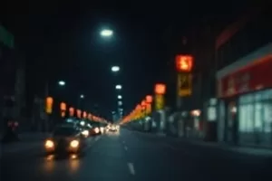 停电夜里桌面亮起的一台老式收音机